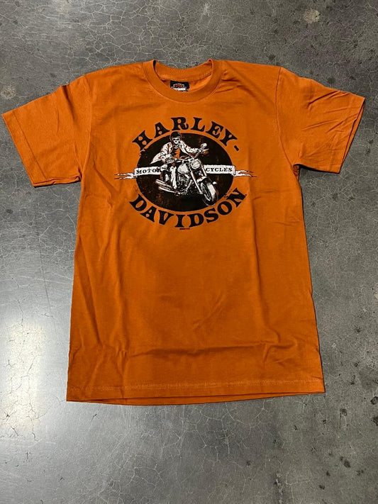 Conrad's Harley Davidson Men's Orange Skello Ride Short Sleeve T-Shirt